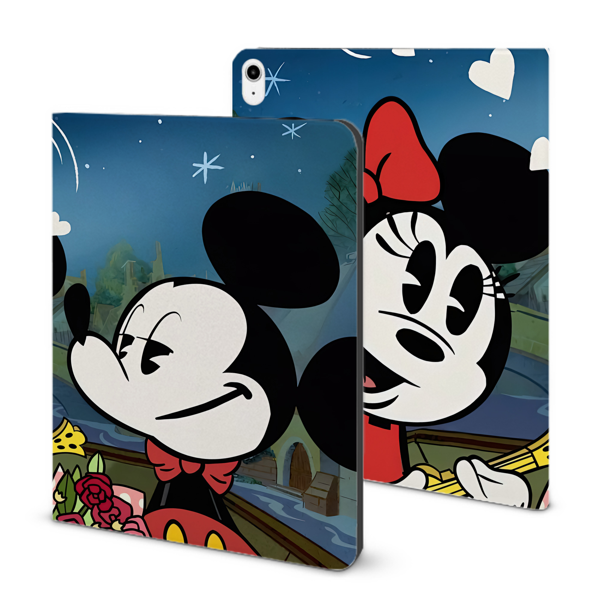（画像用） ミッキーマウス Mickey Mouse IPadケース ペンホルダー付き ブックスタイルデザイン